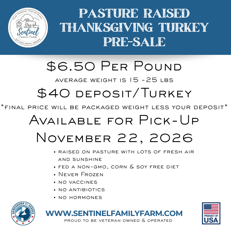 *Pre-Order* Pasture-Raised Thanksgiving Turkey ($6.50/lb)