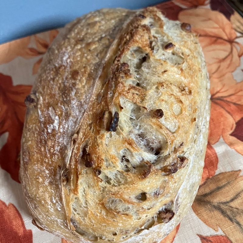 Maple Pecan Sourdough Loaf