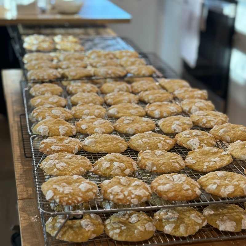 Chewy Lemon Crinkle Cookies
