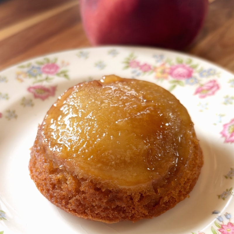 Mini Peach Upside Down Cake