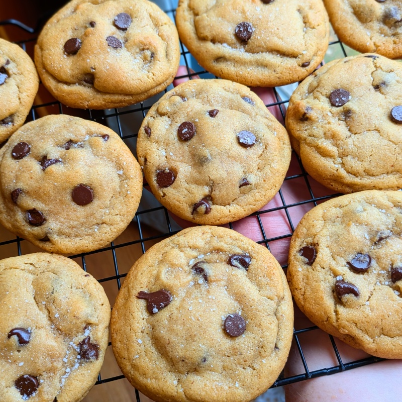 Photo of Brown Butter Chocolate Chip Cookies with Sea Salt