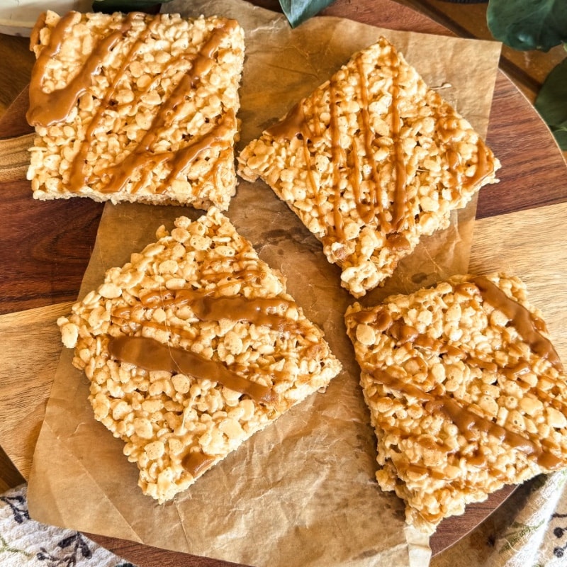 Photo of Salted Caramel Rice Cereal Treats