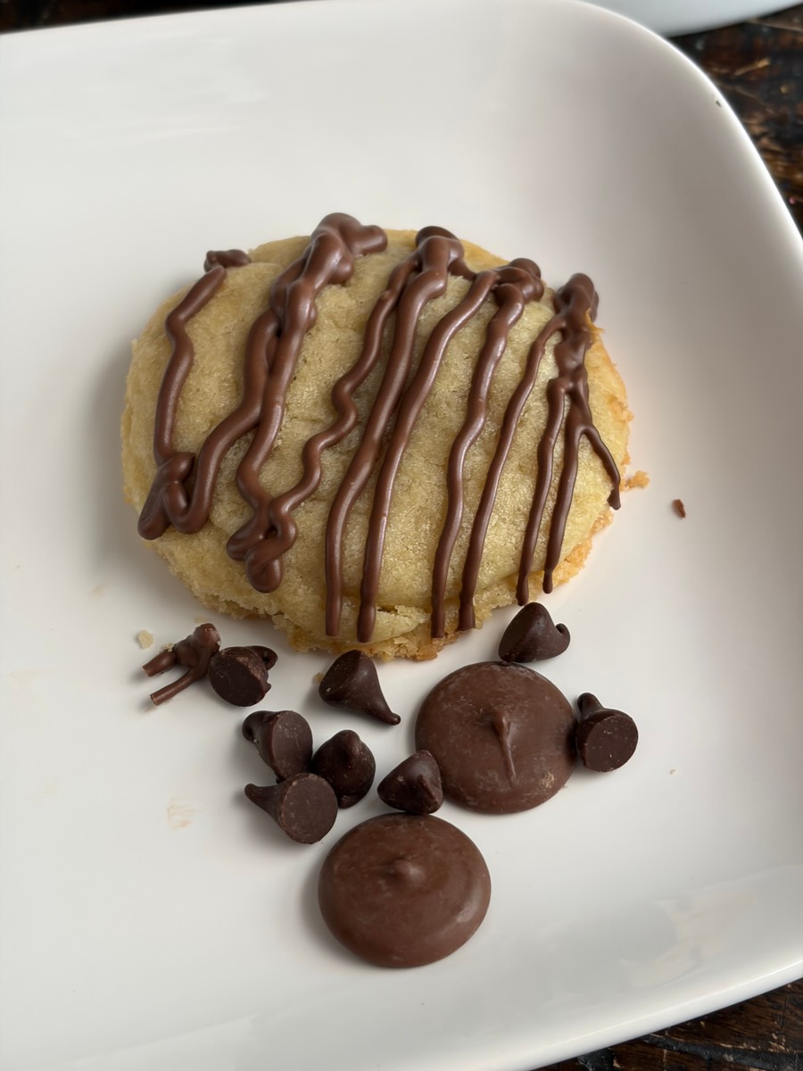 Soft and Chewy Drizzled Sugar