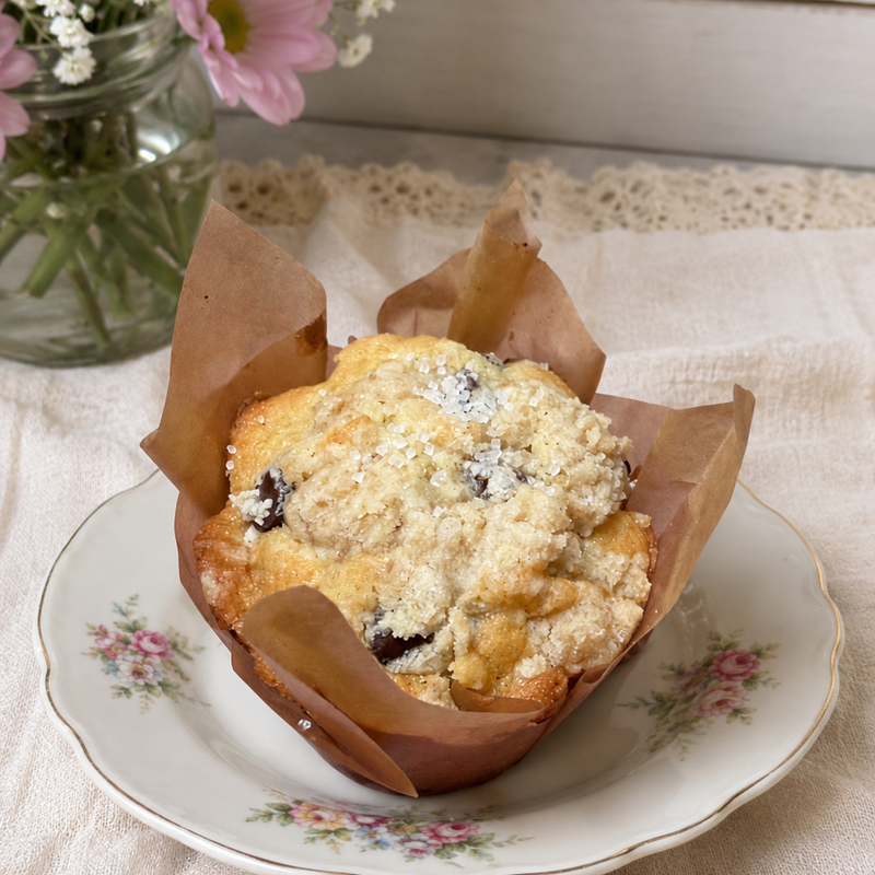Guittard Chocolate Chip Sourdough Muffin