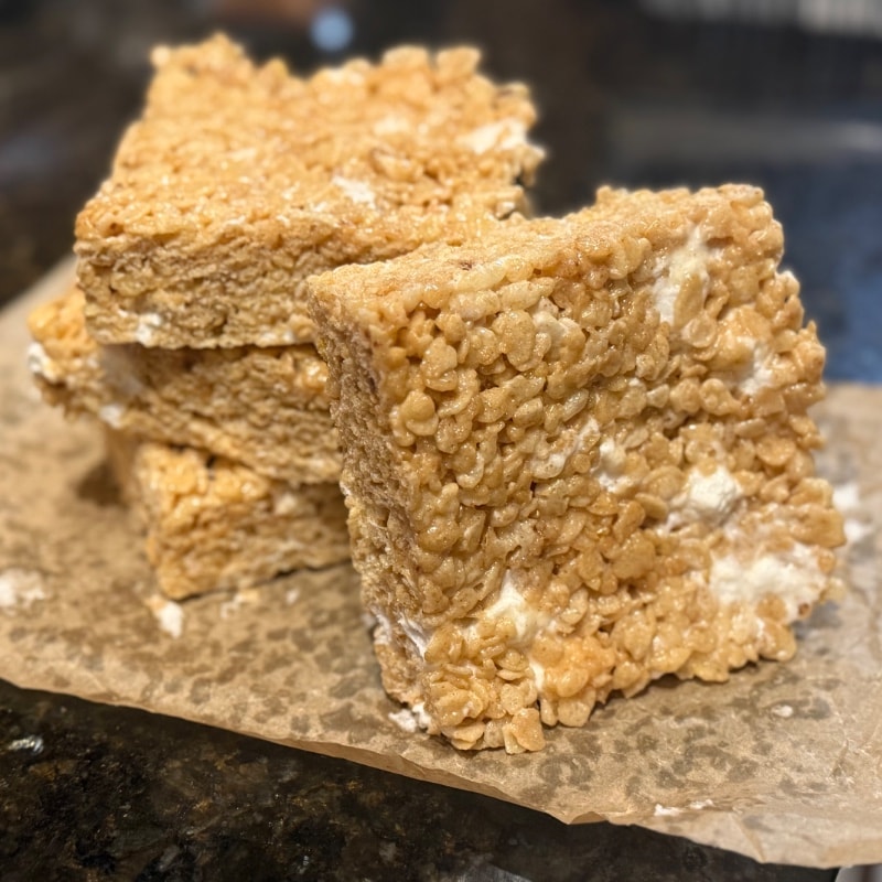 Photo of Brown Butter Rice Cereal Treats