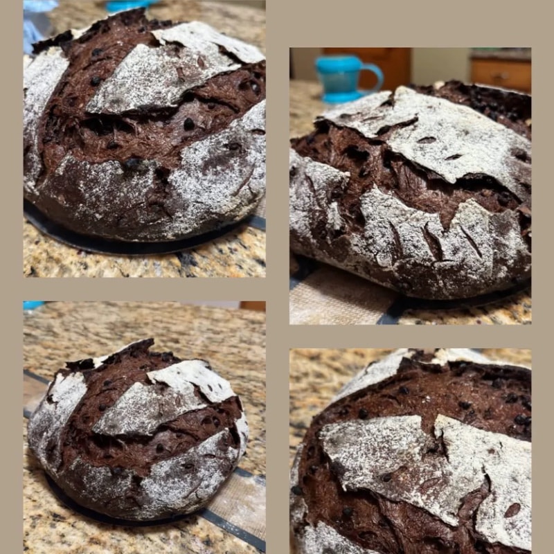 Double Chocolate Espresso Sourdough loaf 