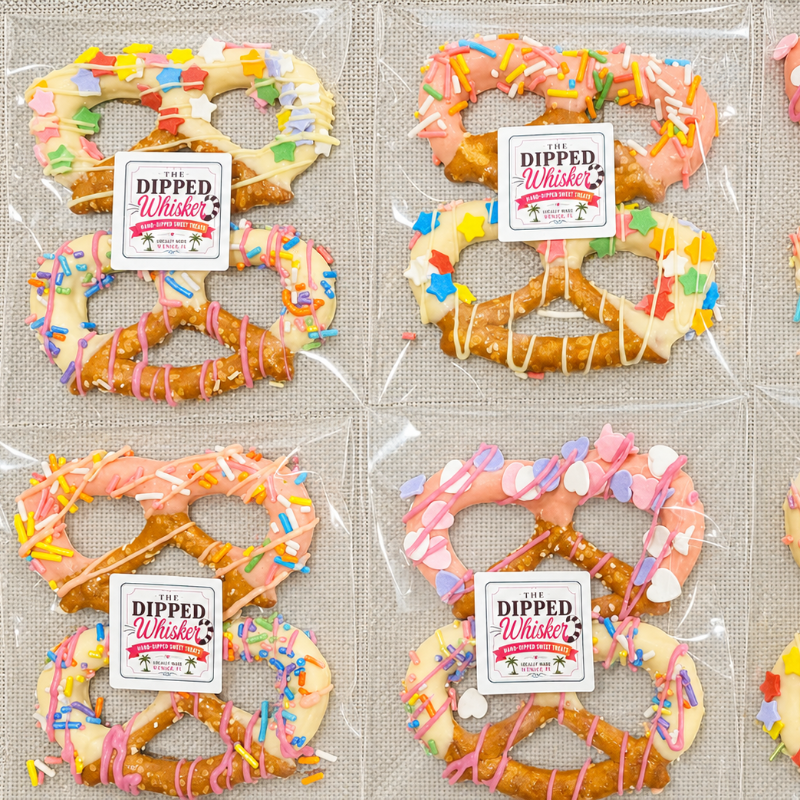 Dozen Colorful Pretzels