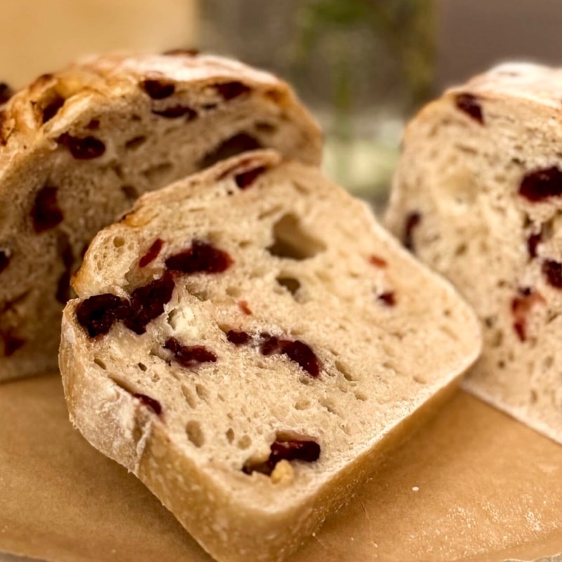 Cranberry White Chip Sourdough Loaf