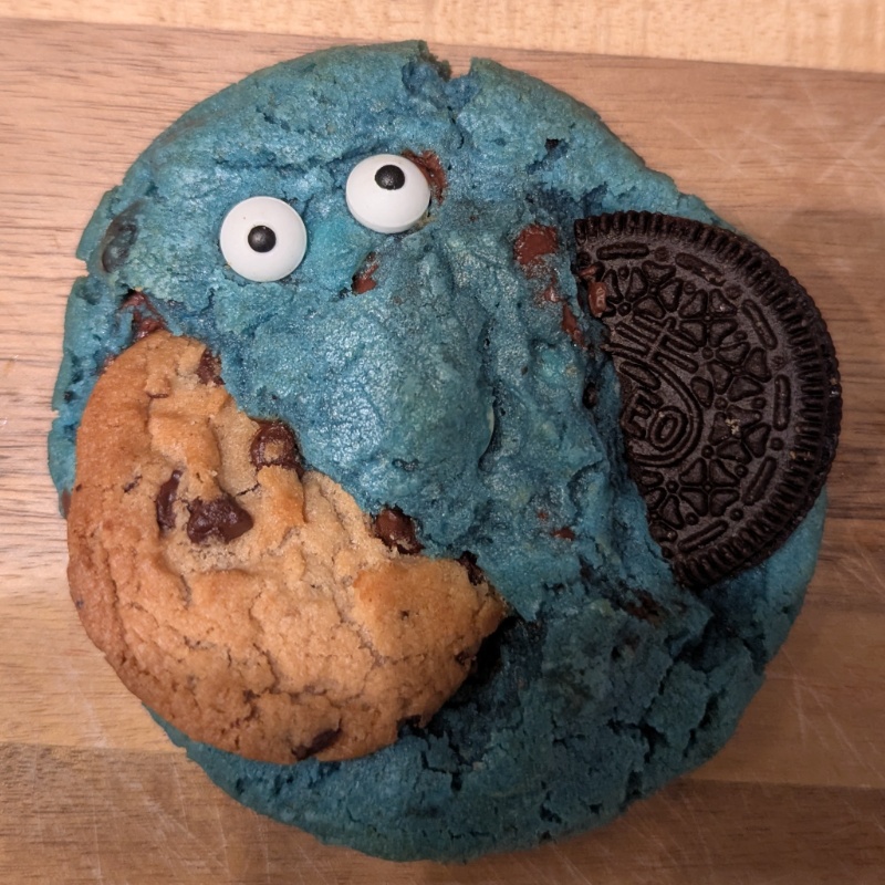 Cookie Monster Chocolate Chip Cookie