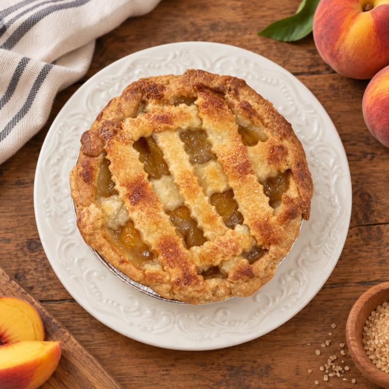 Made From Scratch Peach Pie