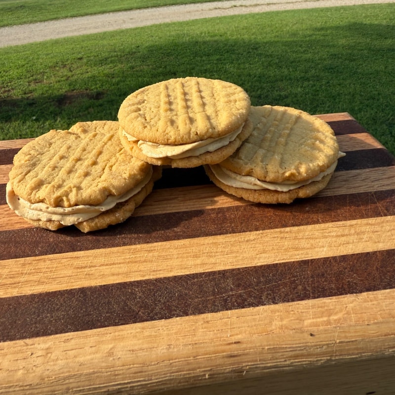 Peanut butter sandwich cookies!