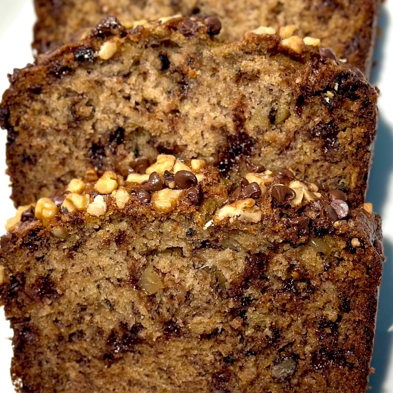 Chocolate Chip Walnut Banana Bread