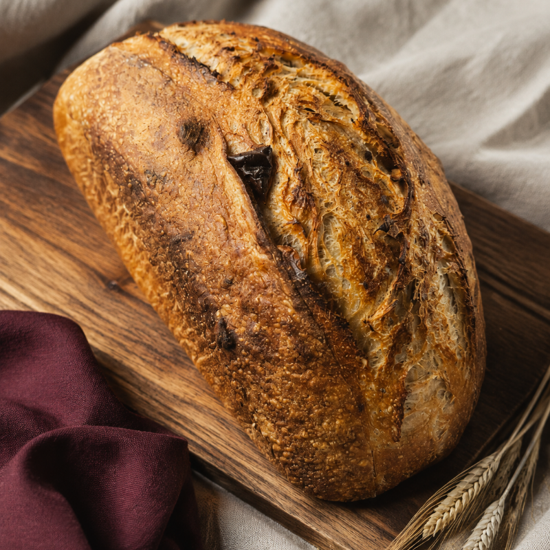 Cranberry Pecan Sourdough Bread Loaf