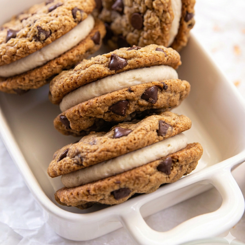 Photo of Sourdough Chocolate Chip Cream Cheese Filled Cookies