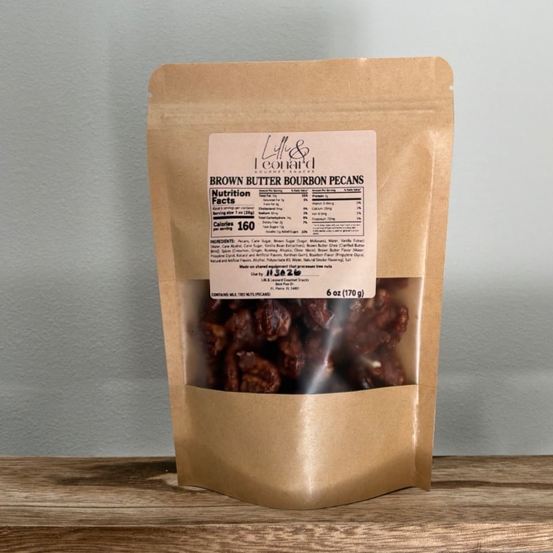 Brown Butter Bourbon Glazed Pecans