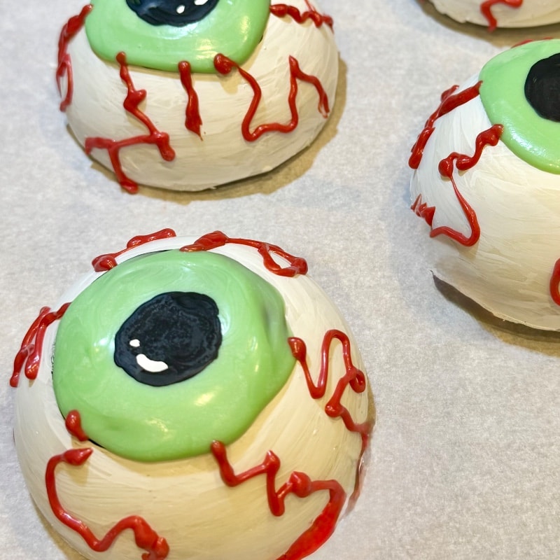 Photo of Eyeball Brownie Dome Treat