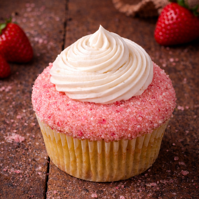 Photo of Strawberry Crème Cupcake