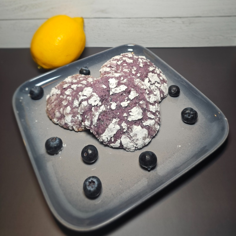 Photo of Blueberry Lemon Crinkle Cookies