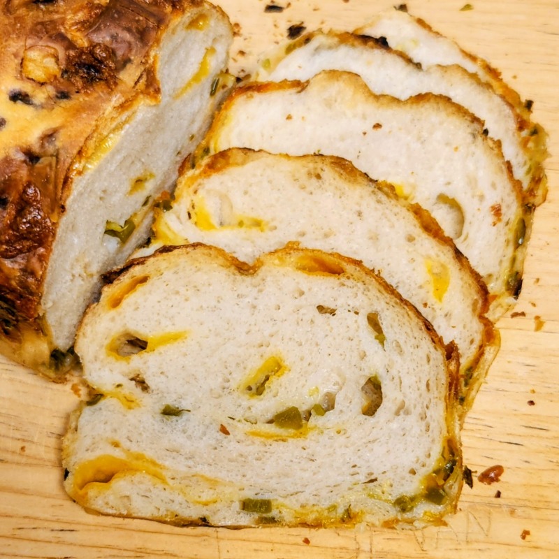 Photo of Sliced Jalapeno Cheddar Sourdough