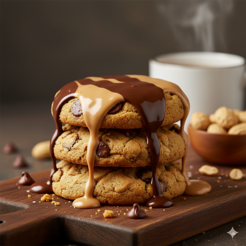 Photo of Chocolate Peanut Butter Cookies