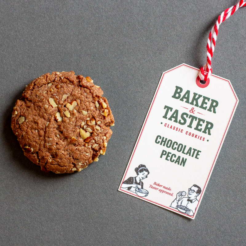 Chocolate Pecan Shortbread Cookies