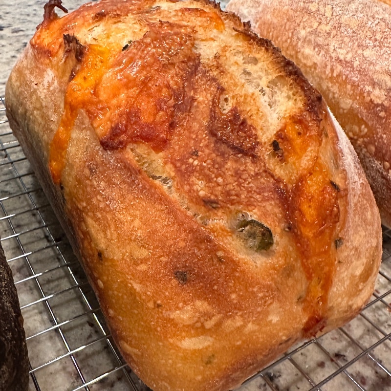 🌶️🧀 Jalapeño Cheddar Artisan Sourdough Loaf