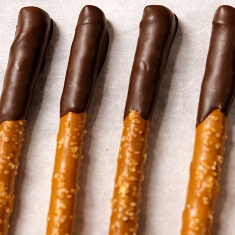 Photo of Chocolate dipped pretzel rods
