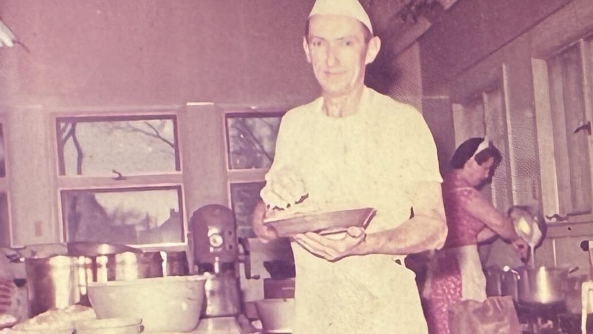 George Hauck at Mrs. Miller's Pies Head Baker in the 1900's