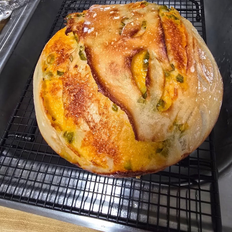 Photo of Jalapeño Cheddar Sourdough Bread