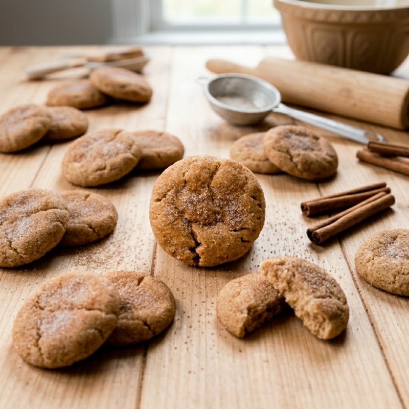 Photo of Soft & Thick Snickerdoodles