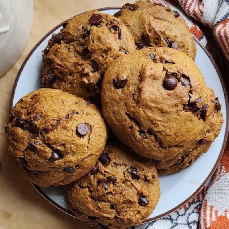 Pumpkin Marshmallow Chocolate Chip Cookies
