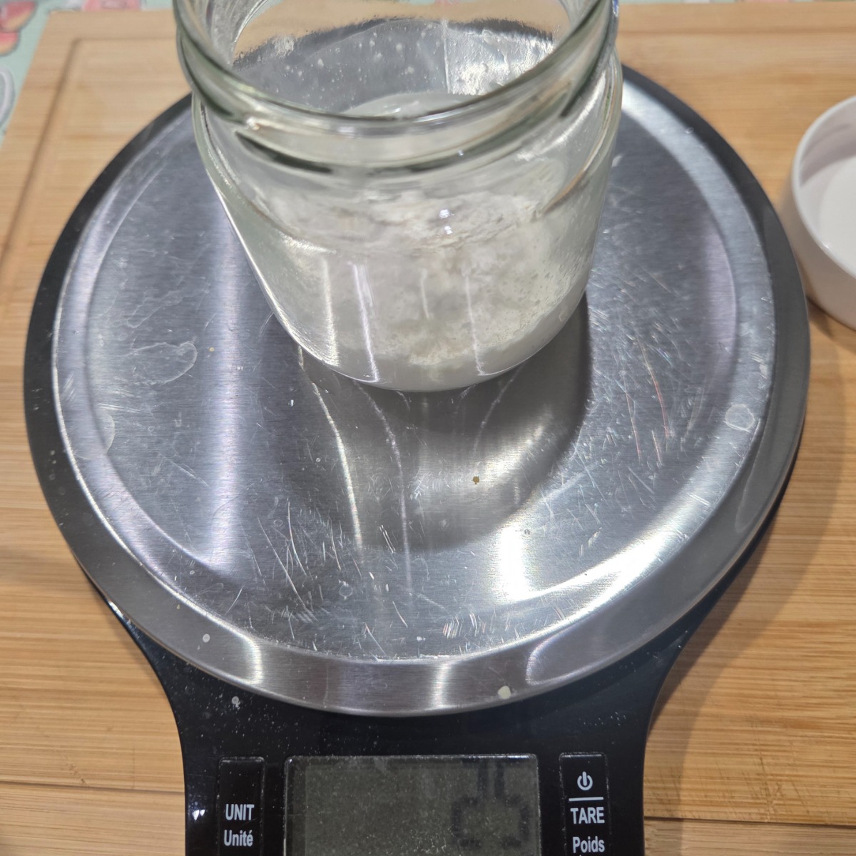 adding 25 grams of flour