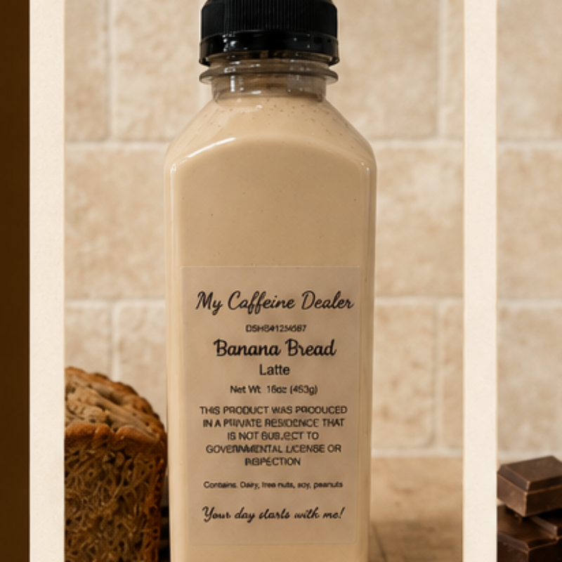 Banana bread latte