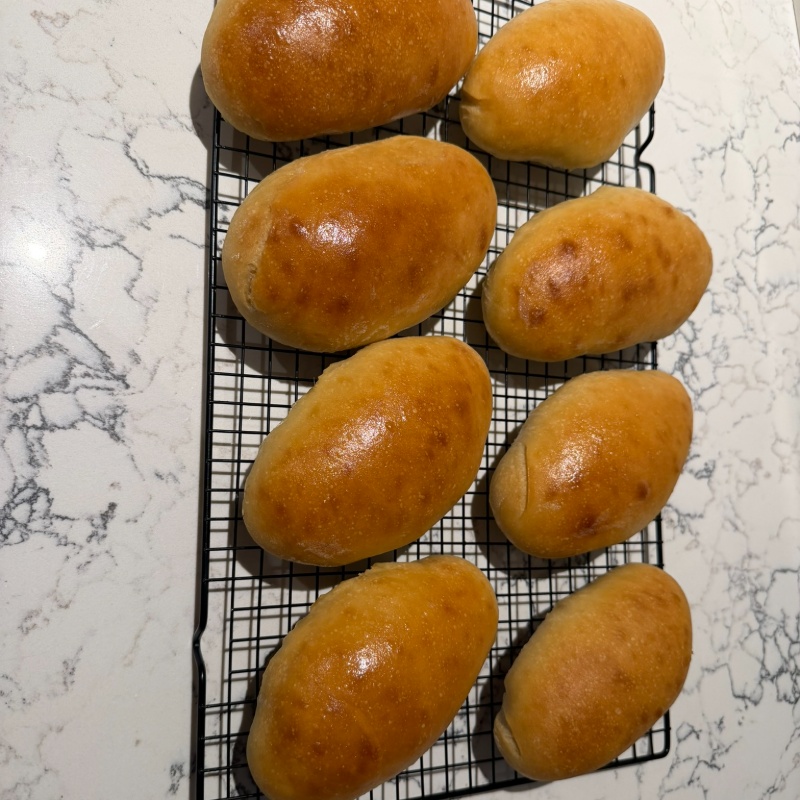 Photo of Sourdough Hoagie Rolls