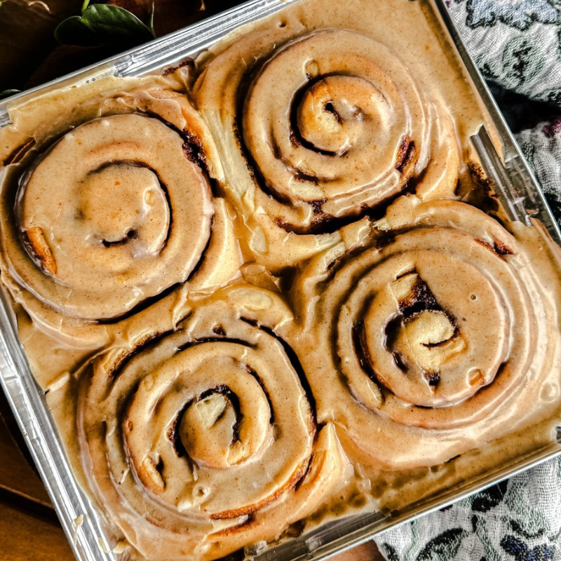 Pumpkin Spice Cinnamon Rolls