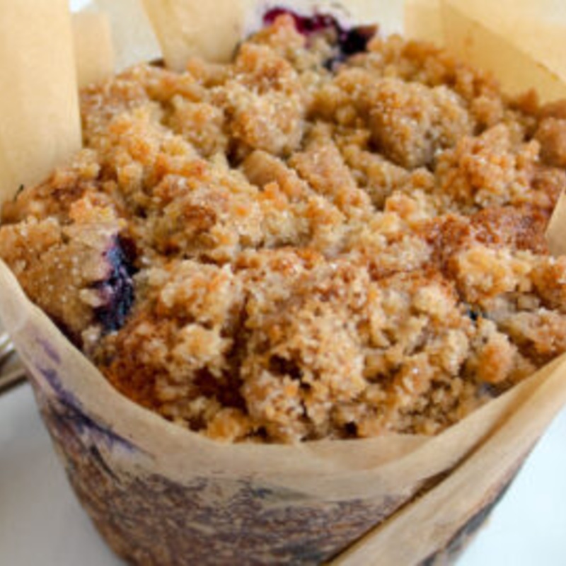 Diabetic - friendly blueberry muffin