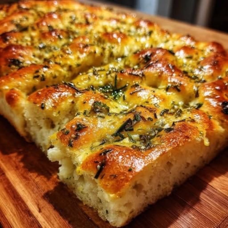Garlic parm focaccia