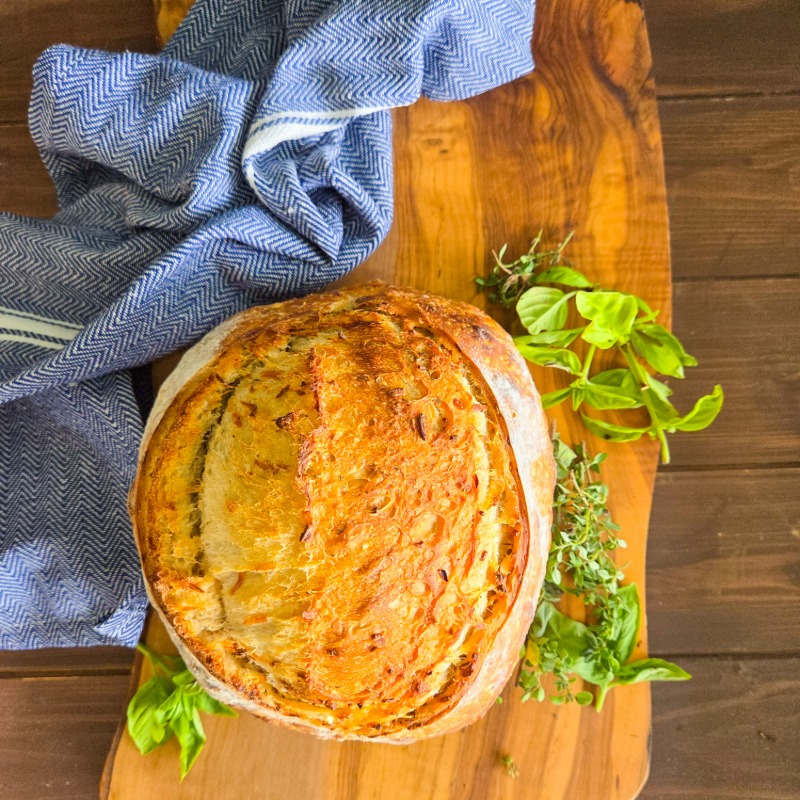 Photo of Italian Herbs and Cheese Sourdough