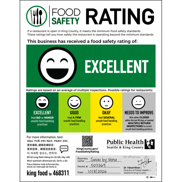 King County Food Safety Rated