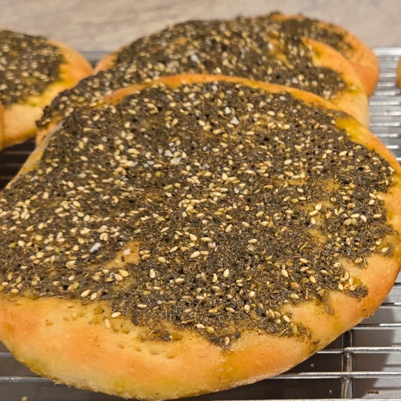 Manaeesh Zaatar (1 dozen 6" flatbreads)