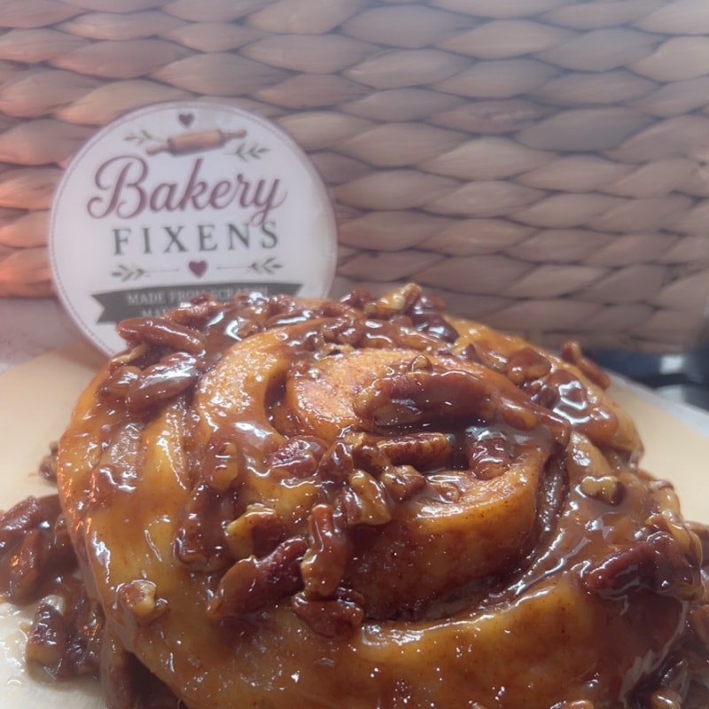 Pecan Caramel Cinnamon Roll