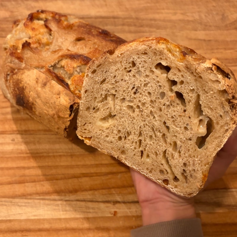 Guinness Cheddar Sourdough Loaf