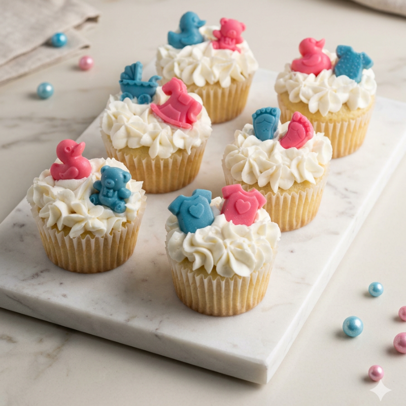 Photo of Gender Reveal Cupcakes