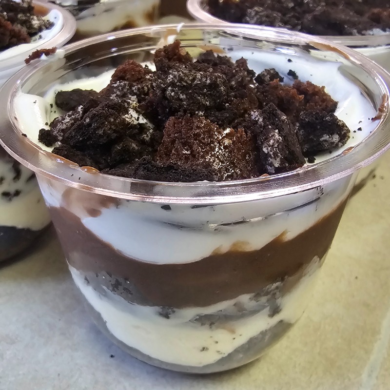 Oreo Brownie Pudding Cup