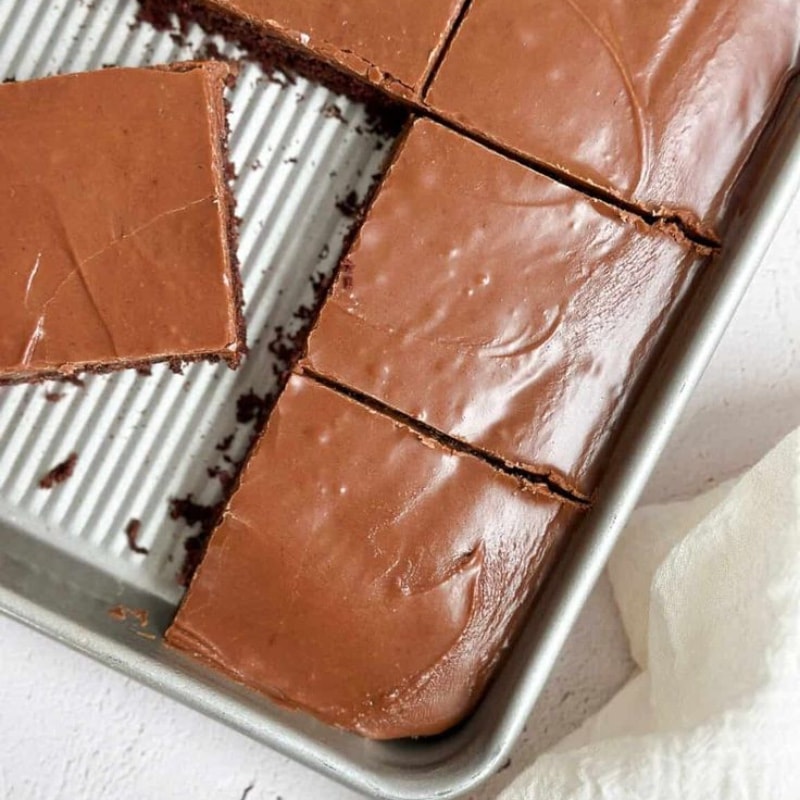 Texas Sheet Cake Slice