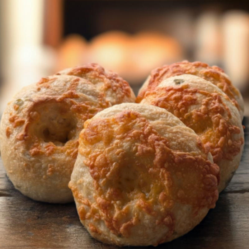 Photo of Roasted Chile Cheese Bagels