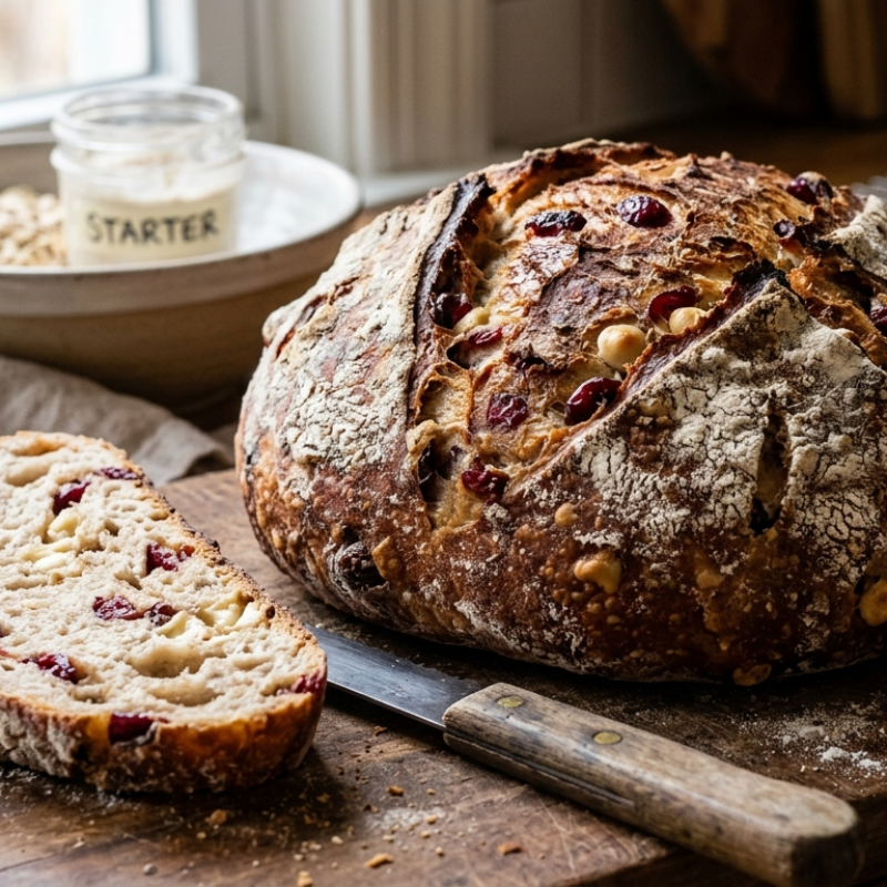 Photo of Cranberry White Chocolate Chip Boule