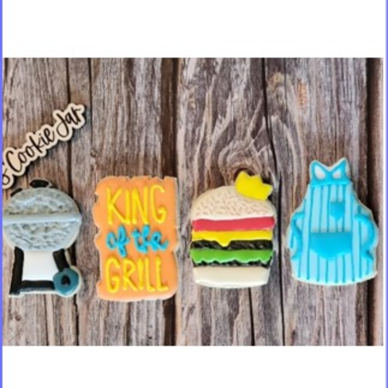Father’s Day “King of the Grill” Decorated Sugar Cookie Set