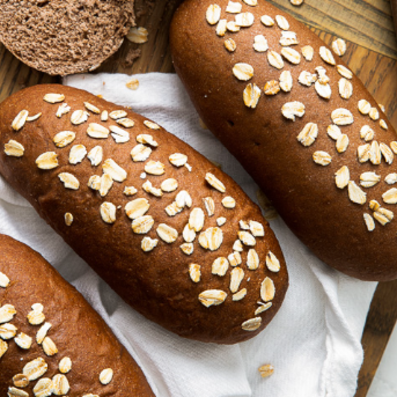 Photo of 8 Whole Wheat Molasses Sandwich Rolls