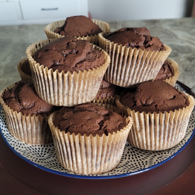 Photo of 4ct Jumbo Double Chocolate Chip Muffins
